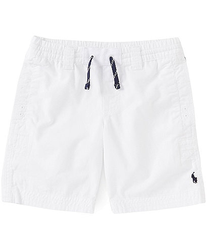 boys white polo shorts