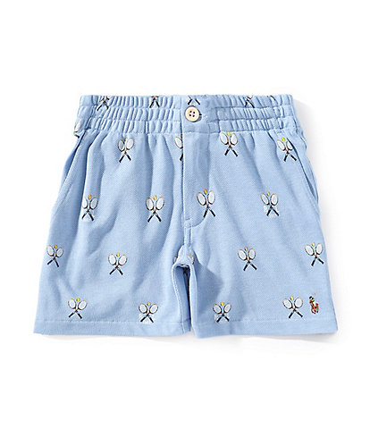 Polo Ralph Lauren Little Boys 2T-7 Polo Prepster Tennis-Print Mesh Shorts