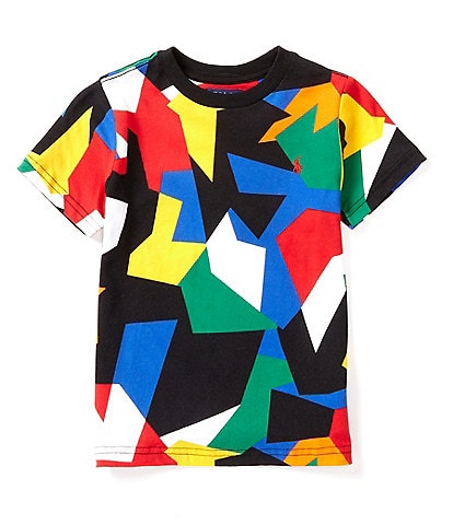 Polo Ralph Lauren Little Boys 2T-7 Short-Sleeve Abstract-Print Jersey T-Shirt