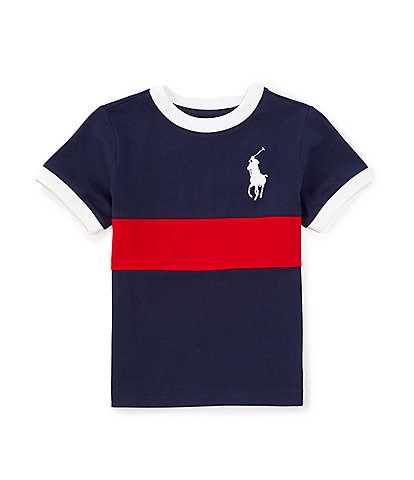 Polo Ralph Lauren Little Boys 2T-7 Short Sleeve Big Pony Heavyweight Jersey T-Shirt