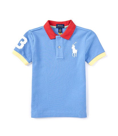Polo Ralph Lauren Little Boys 2T-7 Short Sleeve Big Pony Mesh Polo Shirt