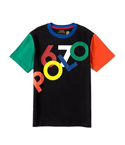 Polo Ralph Lauren Little Boys 2T-7 Short-Sleeve Color-Blocked Logo Jersey T-Shirt