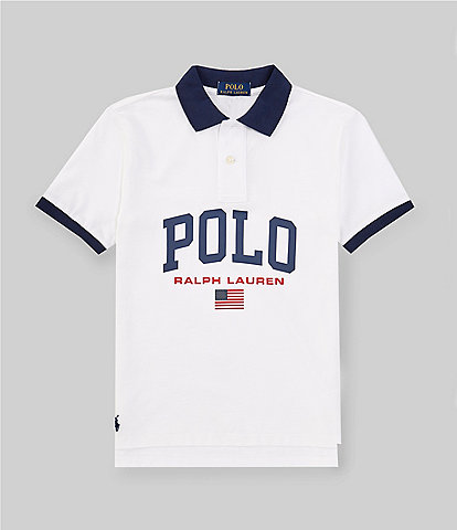 Polo Ralph Lauren Little Boys 2T-7 Short Sleeve Logo Heavyweight Jersey Polo Shirt