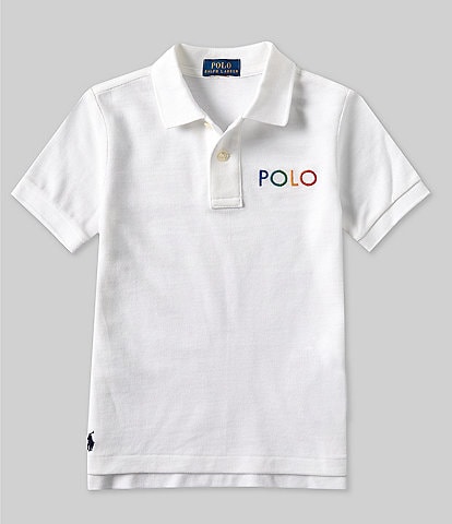 Polo Ralph Lauren Little Boys 2T-7 Short-Sleeve Ombre-Logo Mesh Polo Shirt