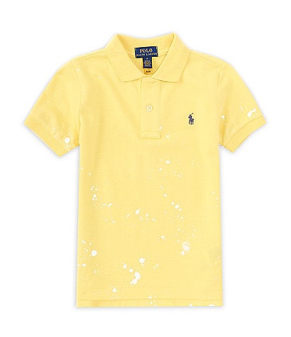 Polo Ralph Lauren Little Boys 2T-7 Short-Sleeve Paint-Splatter-Print Mesh Polo Shirt