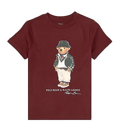 Polo Ralph Lauren Little Boys 2T-7 Short Sleeve Polo Bear Jersey T-Shirt