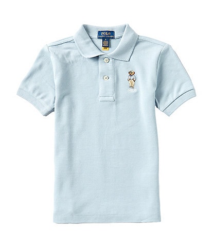 Polo Ralph Lauren Little Boys 2T-7 Short Sleeve U.S. Polo Bear Mesh Polo Shirt