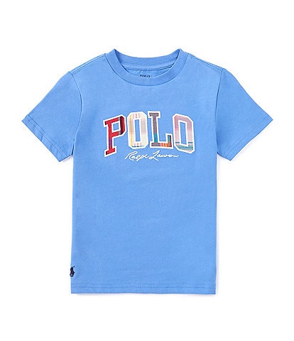 Polo Ralph Lauren Little Boys 2T-7 Short Sleeve Polo Madras Appliques T-Shirt