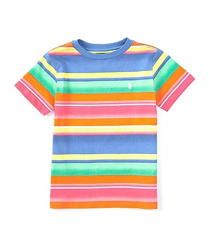 Polo Ralph Lauren Little Boys 2T-7 Short Sleeve Stripe Cotton Jersey T-Shirt