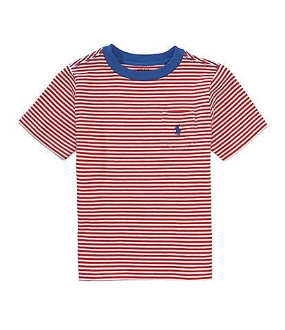 Polo Ralph Lauren Little Boys 2T-7 Short-Sleeve Striped Jersey Pocket Tee