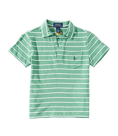 Polo Ralph Lauren Little Boys 2T-7 Short-Sleeve Striped Linen-Blend Polo Shirt