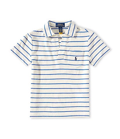 Polo Ralph Lauren Little Boys 2T-7 Short-Sleeve Striped Linen-Blend Polo Shirt