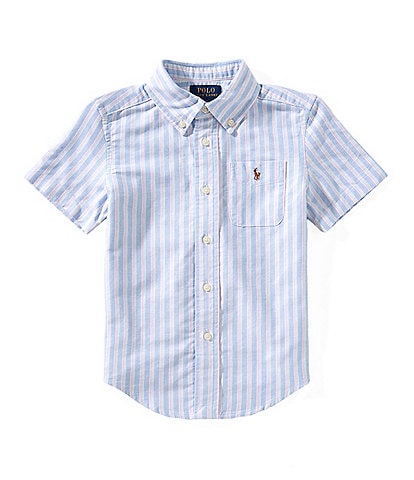 Polo Ralph Lauren Little Boys 2T-7 Short-Sleeve Striped Oxford Shirt