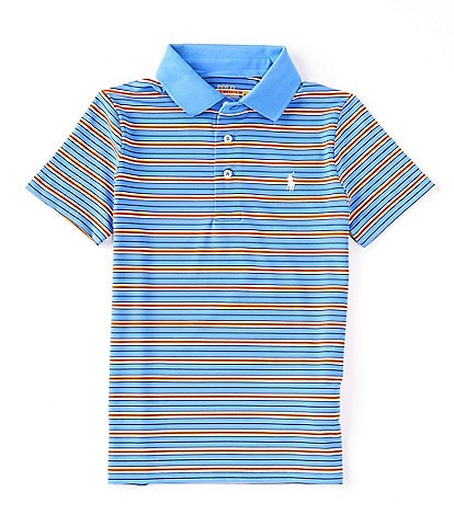 Polo Ralph Lauren Little Boys 2T-7 Short Sleeve Striped Performance Jersey Polo Shirt