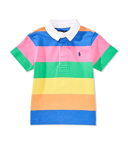 Polo Ralph Lauren Little Boys 2T-7 Short-Sleeve Striped Rugby Shirt