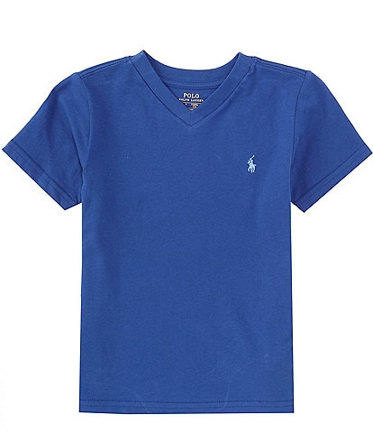 Polo Ralph Lauren Little Boys 2T-7 Short Sleeve V-Neck Jersey T-Shirt