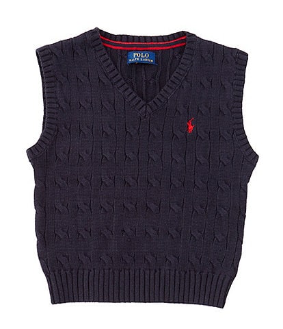 Polo Ralph Lauren Little Boys Sleeveless Cable-Knit Sweater Vest