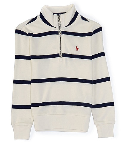 Polo Ralph Lauren Little Boys 2T-7 Long Sleeve Striped Cotton Interlock Pullover