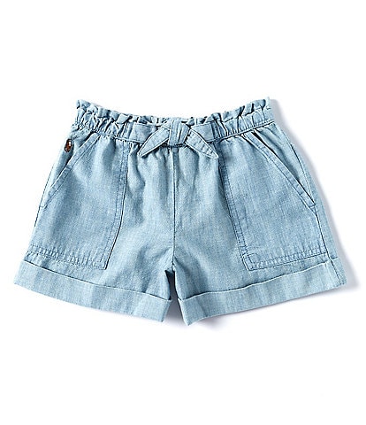 Polo Ralph Lauren Little Girls 2T-6X Chambray Camp Shorts