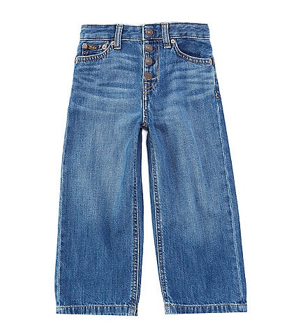 Polo Ralph Lauren Little Girls 2T-6X Cropped Wide Leg Jeans