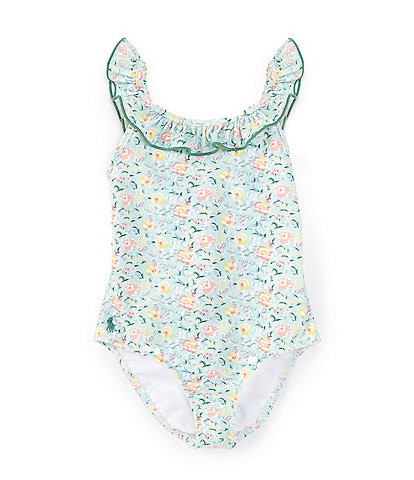 Polo Ralph Lauren Little Girls 2T-6X Floral Ruffled One-Piece Swimsuit