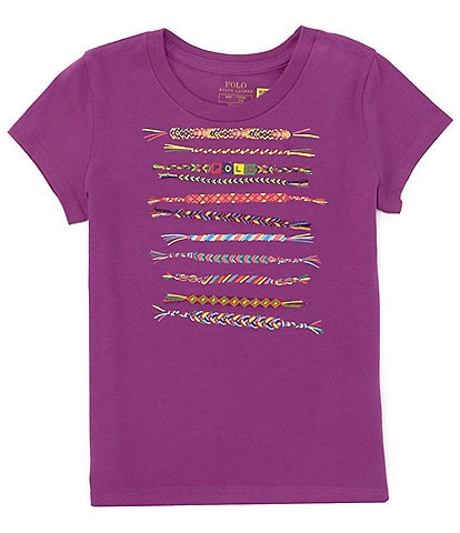Polo Ralph Lauren Little Girls 2T-6X Friendship Bracelet Cotton Jersey Graphic T-Shirt