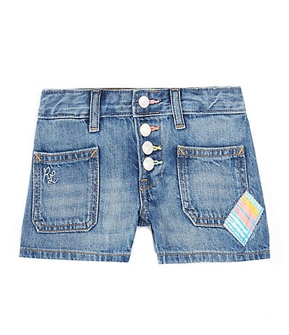 Polo Ralph Lauren Little Girls 2T-6X Patchwork Denim Shorts