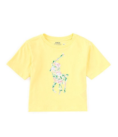 Polo Ralph Lauren Little Girls 2T-6X Short-Sleeve Floral Big-Pony Jersey Boxy T-Shirt