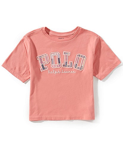Polo Ralph Lauren Big Girls Short-Sleeve Logo Boxy Jersey T-Shirt
