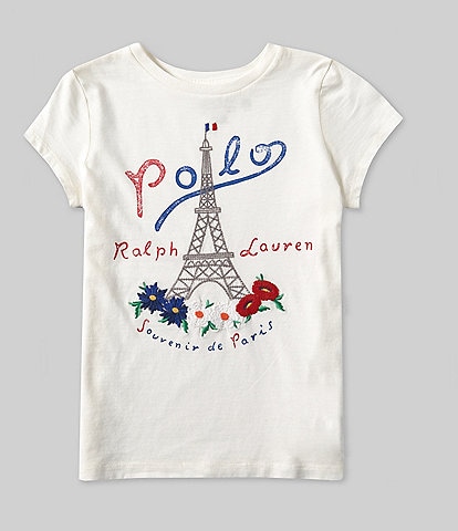 Polo Ralph Lauren Little Girls 2T-6X Short-Sleeve Paris Graphic T-Shirt