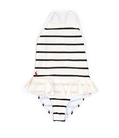 Polo Ralph Lauren Little Girls 2T-6X Striped Stretch One-Piece Swimsuit
