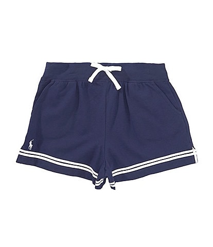 Polo Ralph Lauren Little Girls 2T-6X Striped-Trim Stretch Mesh Shorts