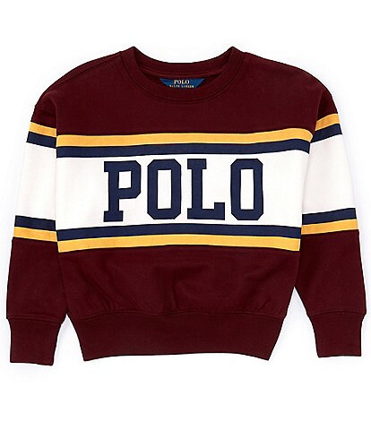 Polo Ralph Lauren Big Girls 7-16 Long Sleeve Logo Fleece Sweatshirt