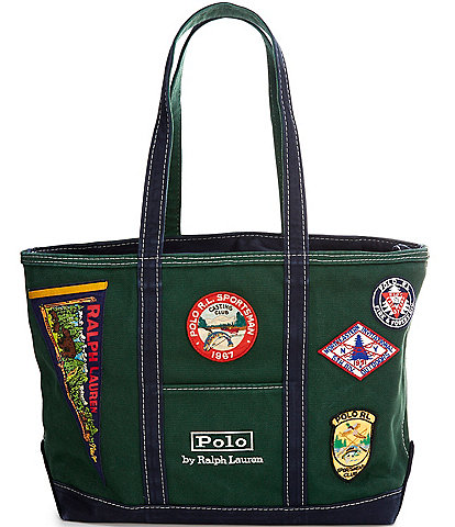 Polo Ralph Lauren Logo Patch Canvas Tote