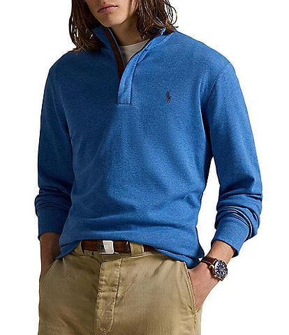 Polo Ralph Lauren Long Sleeve Luxury Jersey Quarter-Zip Pullover