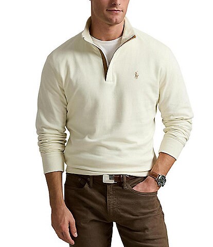 Polo Ralph Lauren Long Sleeve Luxury Jersey Quarter Zip Pullover