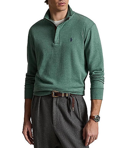 Polo Ralph Lauren Long Sleeve Luxury Jersey Quarter Zip Pullover