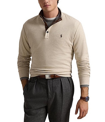 Polo Ralph Lauren Luxury Jersey Mockneck Pullover