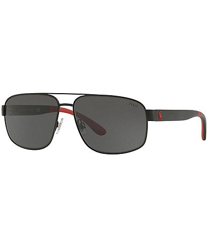 Polo Ralph Lauren Men's Ph3112 62mm Pilot Sunglasses