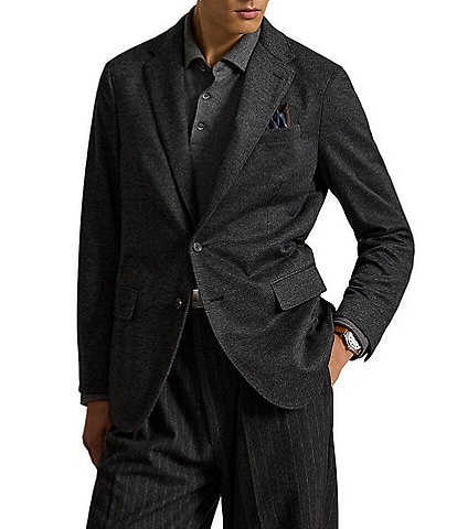 Polo Ralph Lauren Modern Knit Broken-Twill Wool Blend Coat