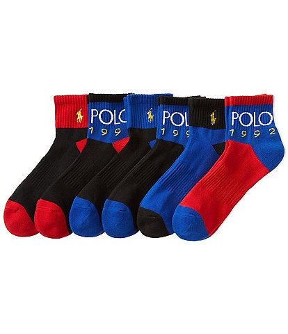 Polo Ralph Lauren Polo 1992 Quarter Socks 6-Pack