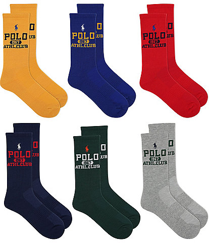 Polo Ralph Lauren Polo 93 Crew Socks 6-Pack