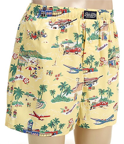 Polo Ralph Lauren Polo Bear On Vacation Woven Boxers