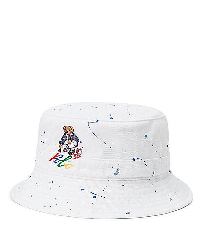 Polo Ralph Lauren Polo Bear Paint-Splatter Bucket Hat