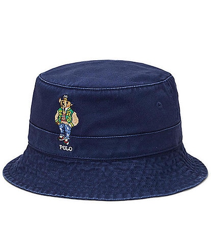 Polo Ralph Lauren Preppy Polo Bear Twill Bucket Hat