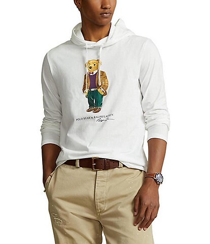 Polo Ralph Lauren Polo Heritage Bear Long Sleeve Hoodie T-Shirt