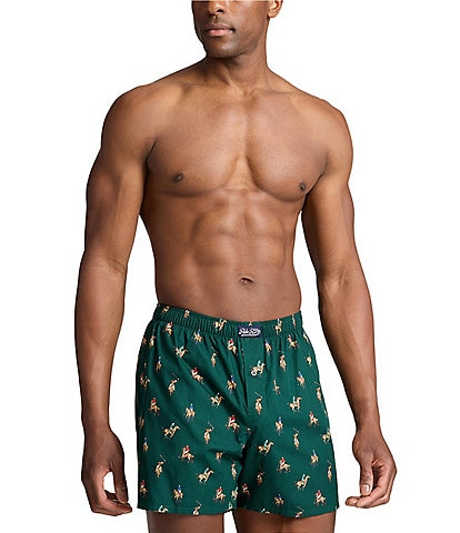 Polo Ralph Lauren Polo Player Printed Woven Boxer Briefs