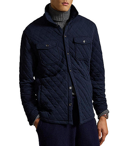Polo Ralph Lauren Quilted Double-Knit Jersey Overshirt