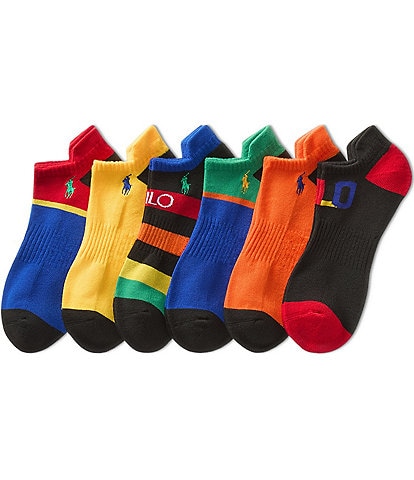 Polo Ralph Lauren Rainbow Polo Low Cut Socks 6-Pack