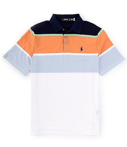 Polo Ralph Lauren RLX Golf Classic Fit Performance Stretch Color Block Short Sleeve Polo Shirt